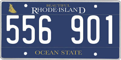RI license plate 556901