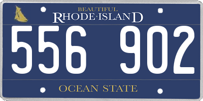 RI license plate 556902