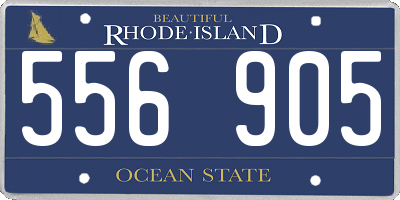 RI license plate 556905