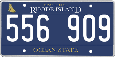 RI license plate 556909