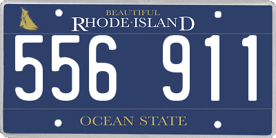 RI license plate 556911