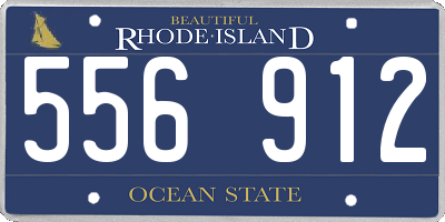 RI license plate 556912