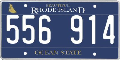 RI license plate 556914