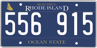 RI license plate 556915