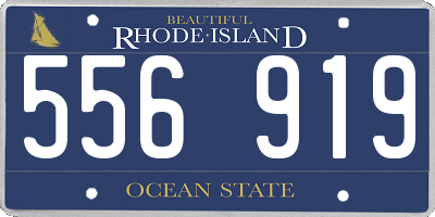 RI license plate 556919