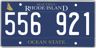 RI license plate 556921