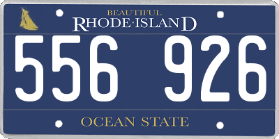 RI license plate 556926