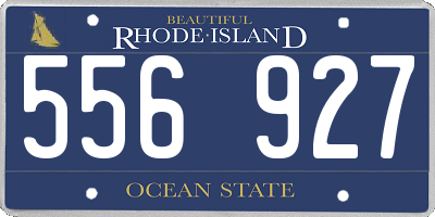 RI license plate 556927