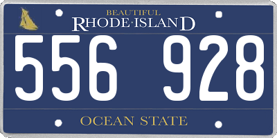 RI license plate 556928