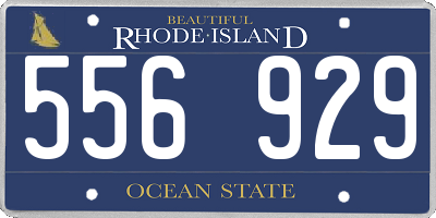 RI license plate 556929
