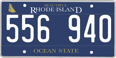 RI license plate 556940
