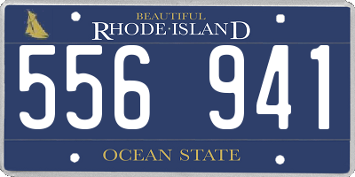 RI license plate 556941
