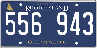 RI license plate 556943