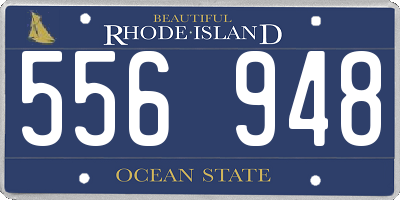 RI license plate 556948