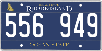 RI license plate 556949