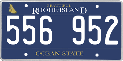 RI license plate 556952