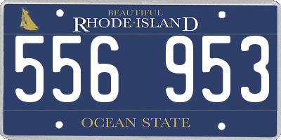 RI license plate 556953