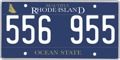 RI license plate 556955