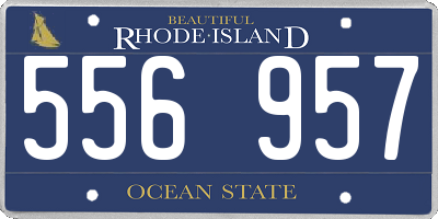 RI license plate 556957