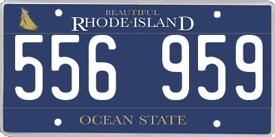 RI license plate 556959