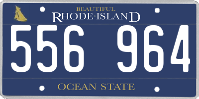 RI license plate 556964