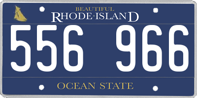RI license plate 556966