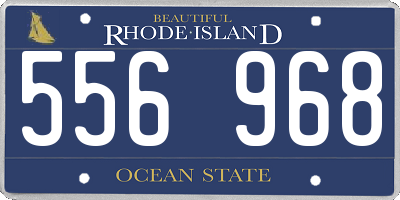 RI license plate 556968