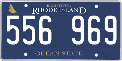 RI license plate 556969
