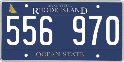 RI license plate 556970