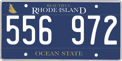 RI license plate 556972