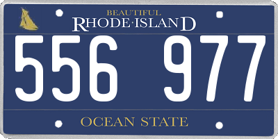 RI license plate 556977