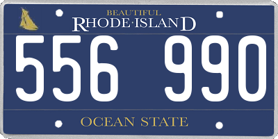 RI license plate 556990