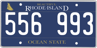 RI license plate 556993