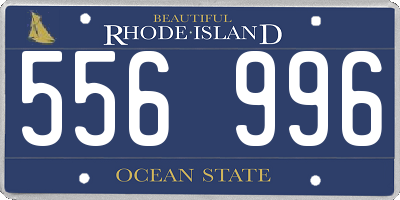 RI license plate 556996