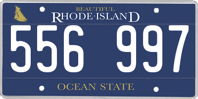 RI license plate 556997