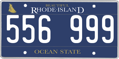 RI license plate 556999