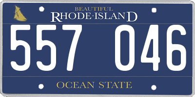 RI license plate 557046