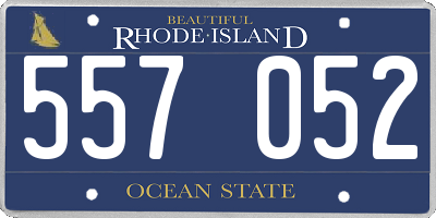 RI license plate 557052