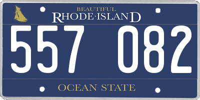 RI license plate 557082