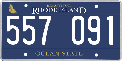 RI license plate 557091