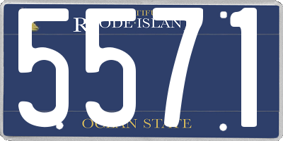 RI license plate 5571