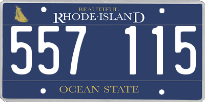 RI license plate 557115