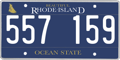 RI license plate 557159