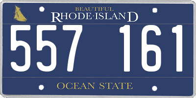 RI license plate 557161