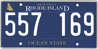 RI license plate 557169
