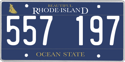 RI license plate 557197