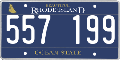 RI license plate 557199