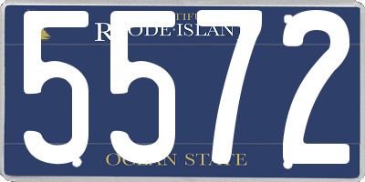 RI license plate 5572
