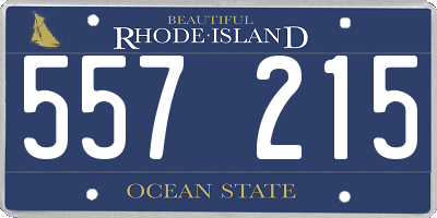 RI license plate 557215