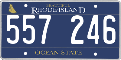 RI license plate 557246